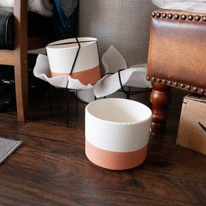 Minimal and Modern Planters with Stand x2